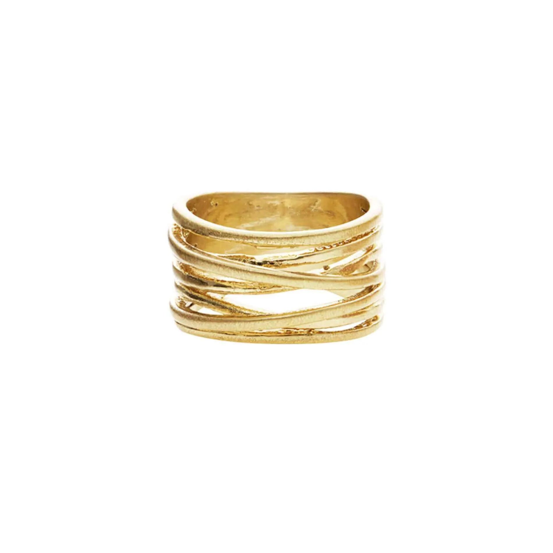 Eylia Dynamisk og Stilfuld 14K Guldring