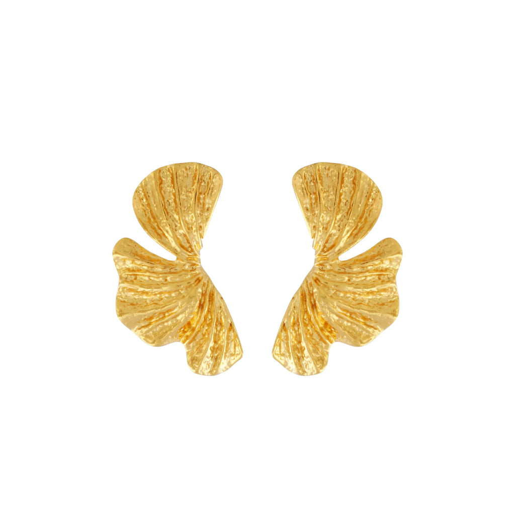 Eylia Courage Buede Statement-Øreringe i 18K Guld