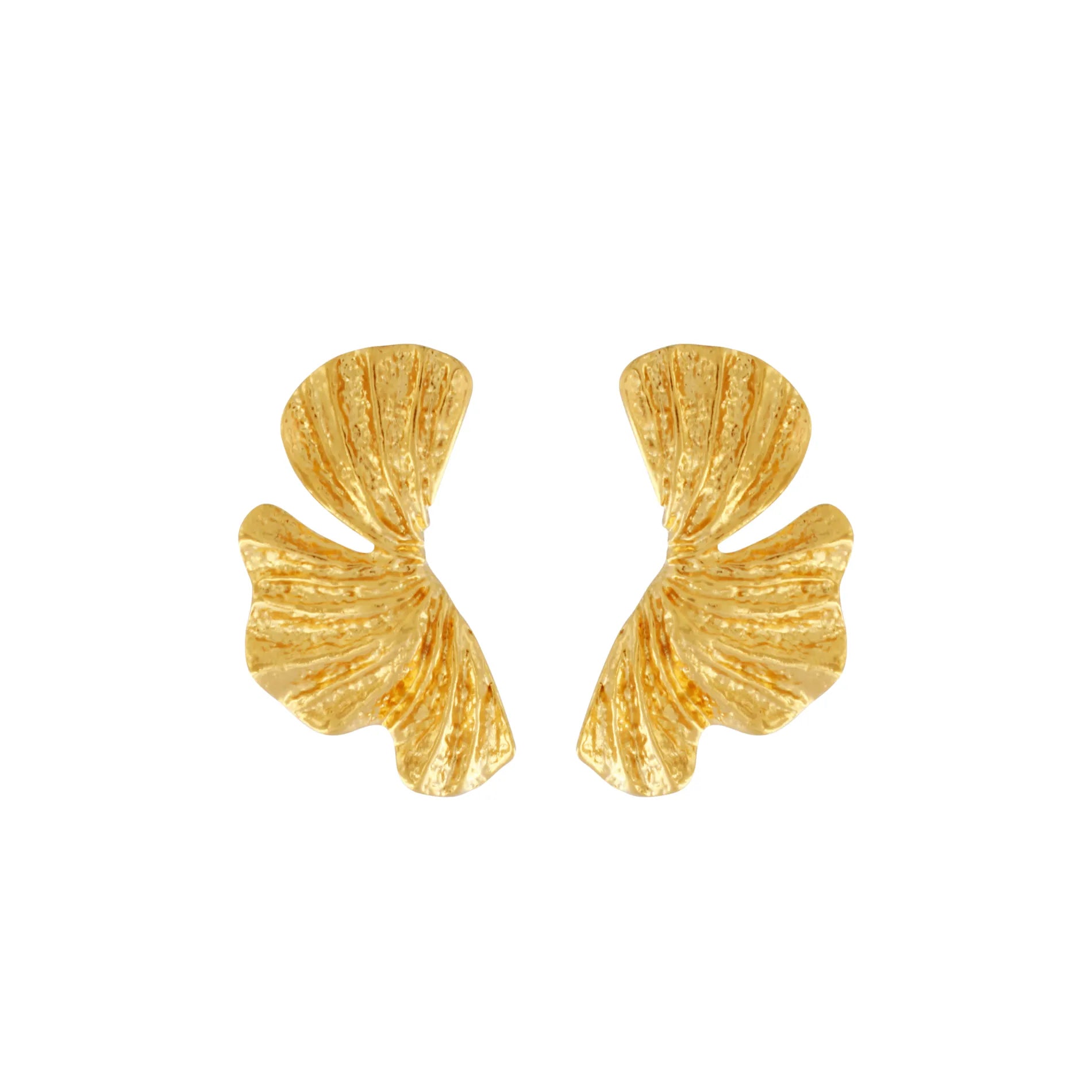 Eylia Courage Buede Statement-Øreringe i 18K Guld